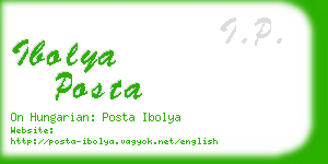 ibolya posta business card